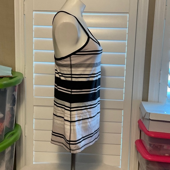 Striped Black and White Tank Top - Picture 2 of 4